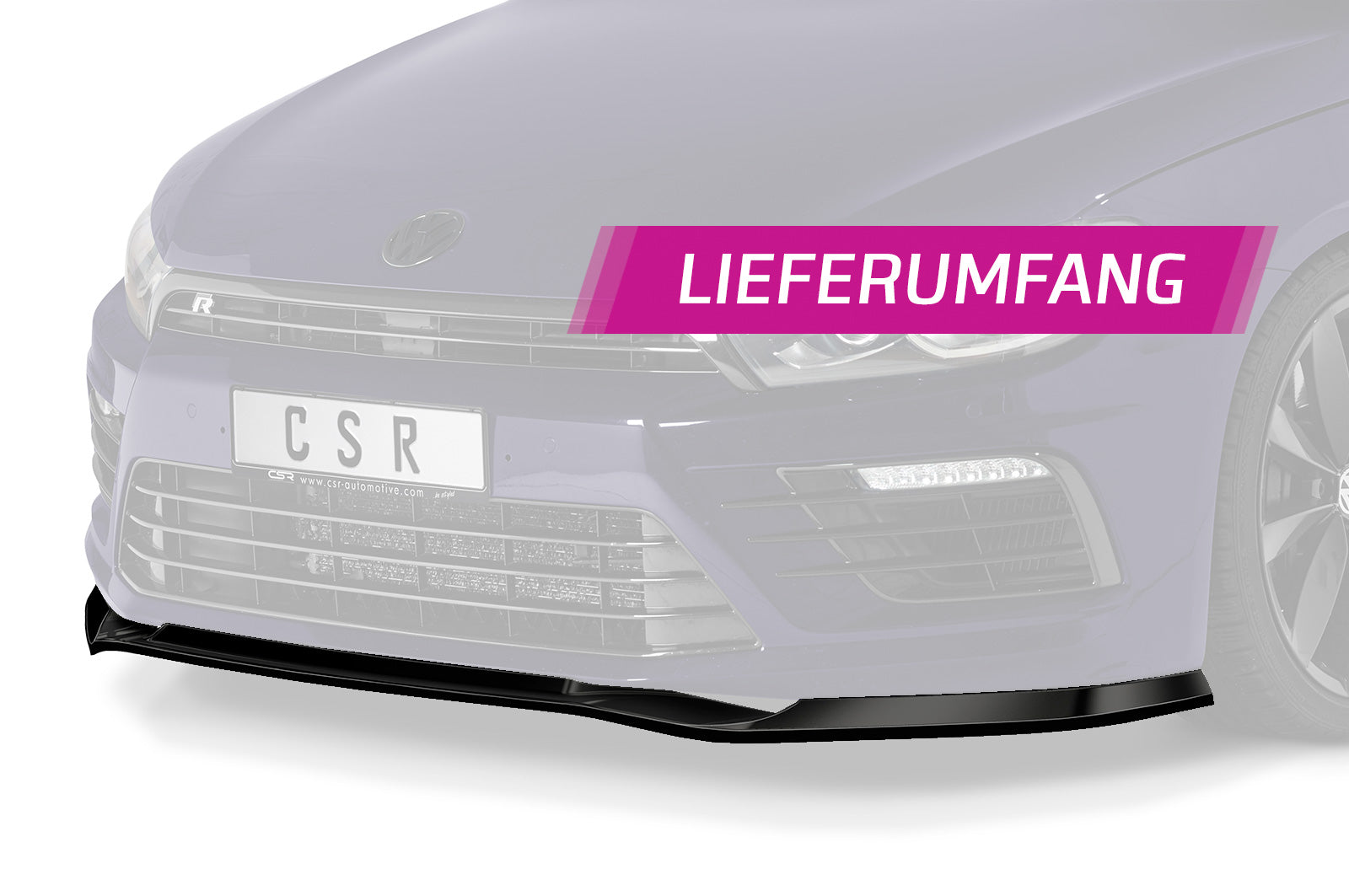 VW Scirocco 13 R Front Splitter CSL617-G