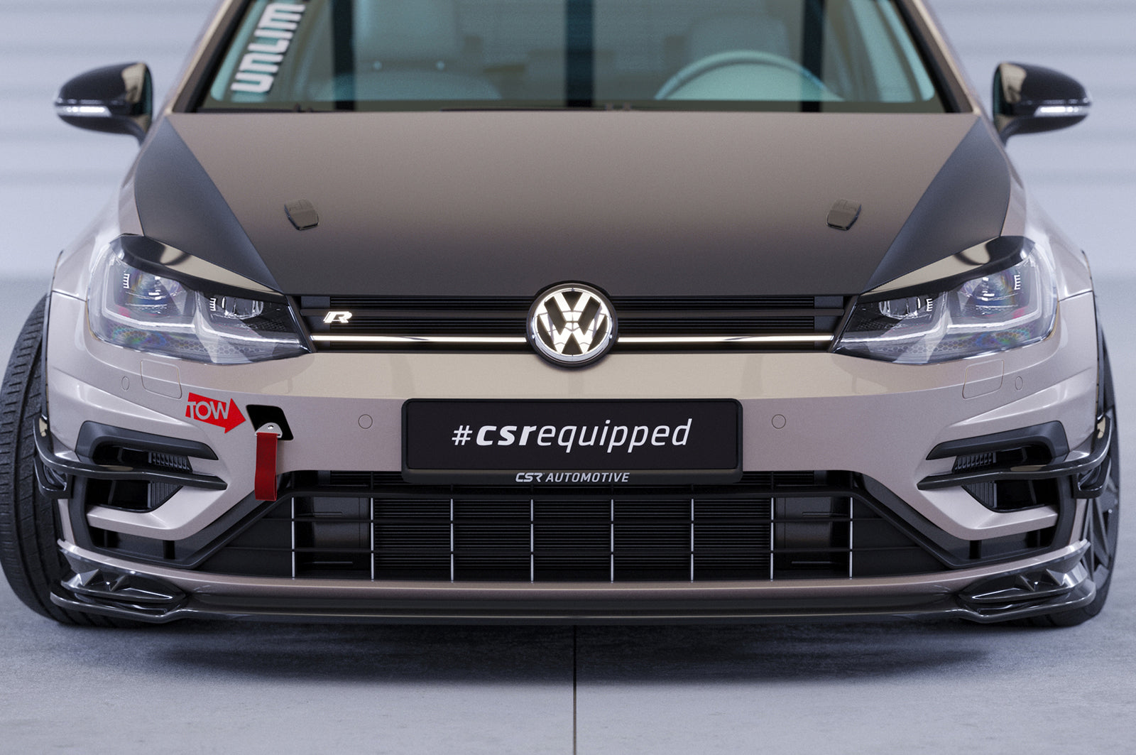 VW Golf 7 R Front Splitter CSL625-G