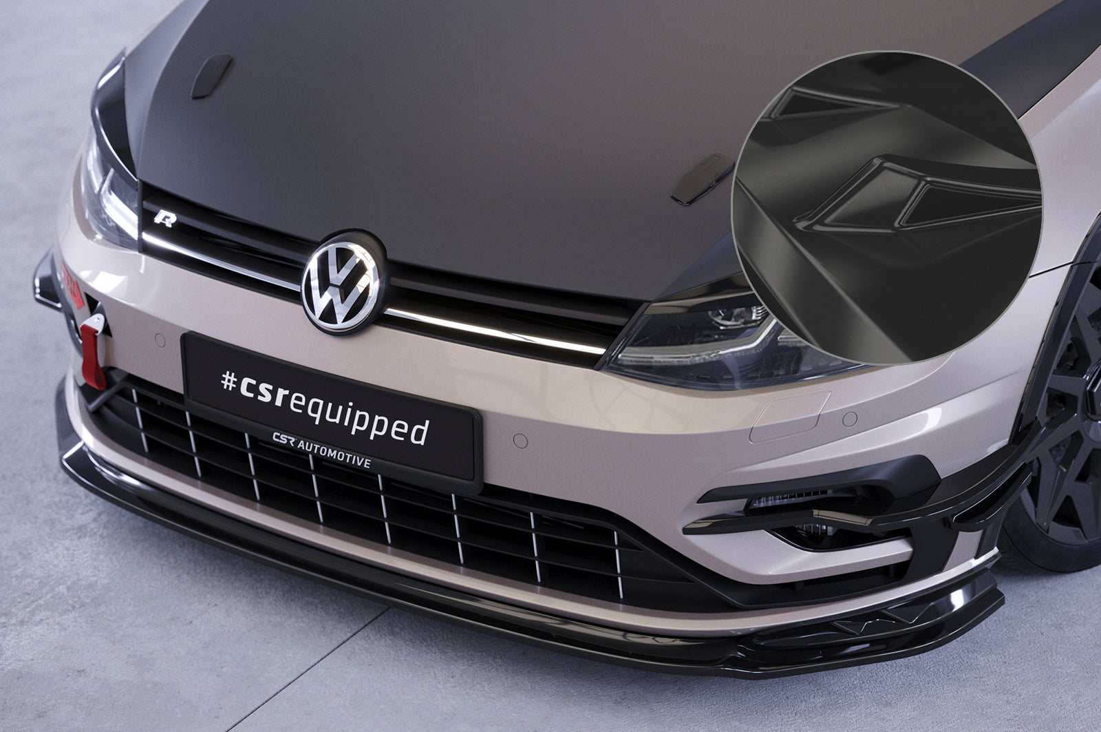 VW Golf 7 R Front Splitter CSL625-G