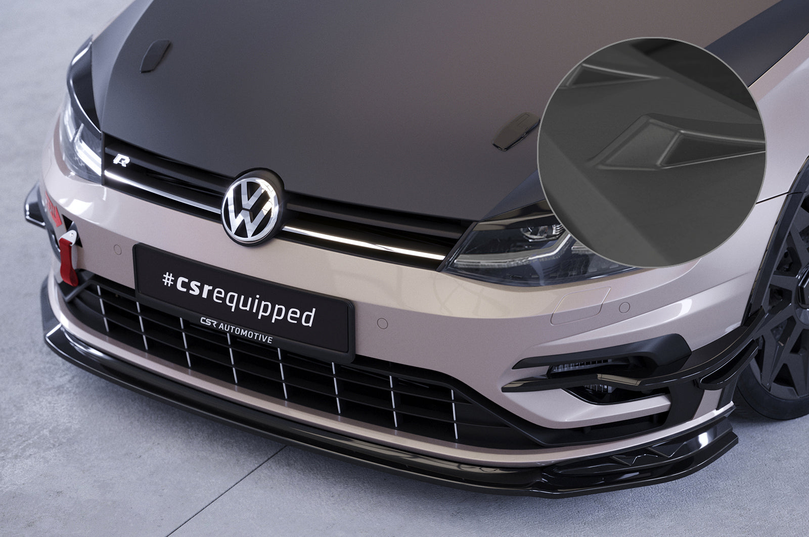 VW Golf 7 R Front Splitter CSL625-G