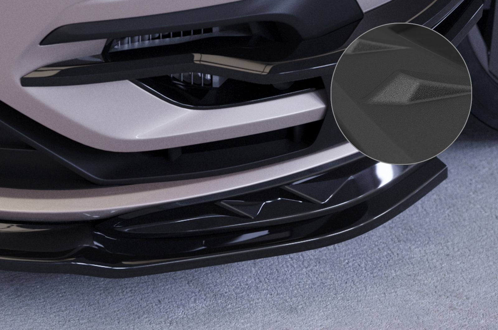 VW Golf 7 R Front Splitter CSL636-G