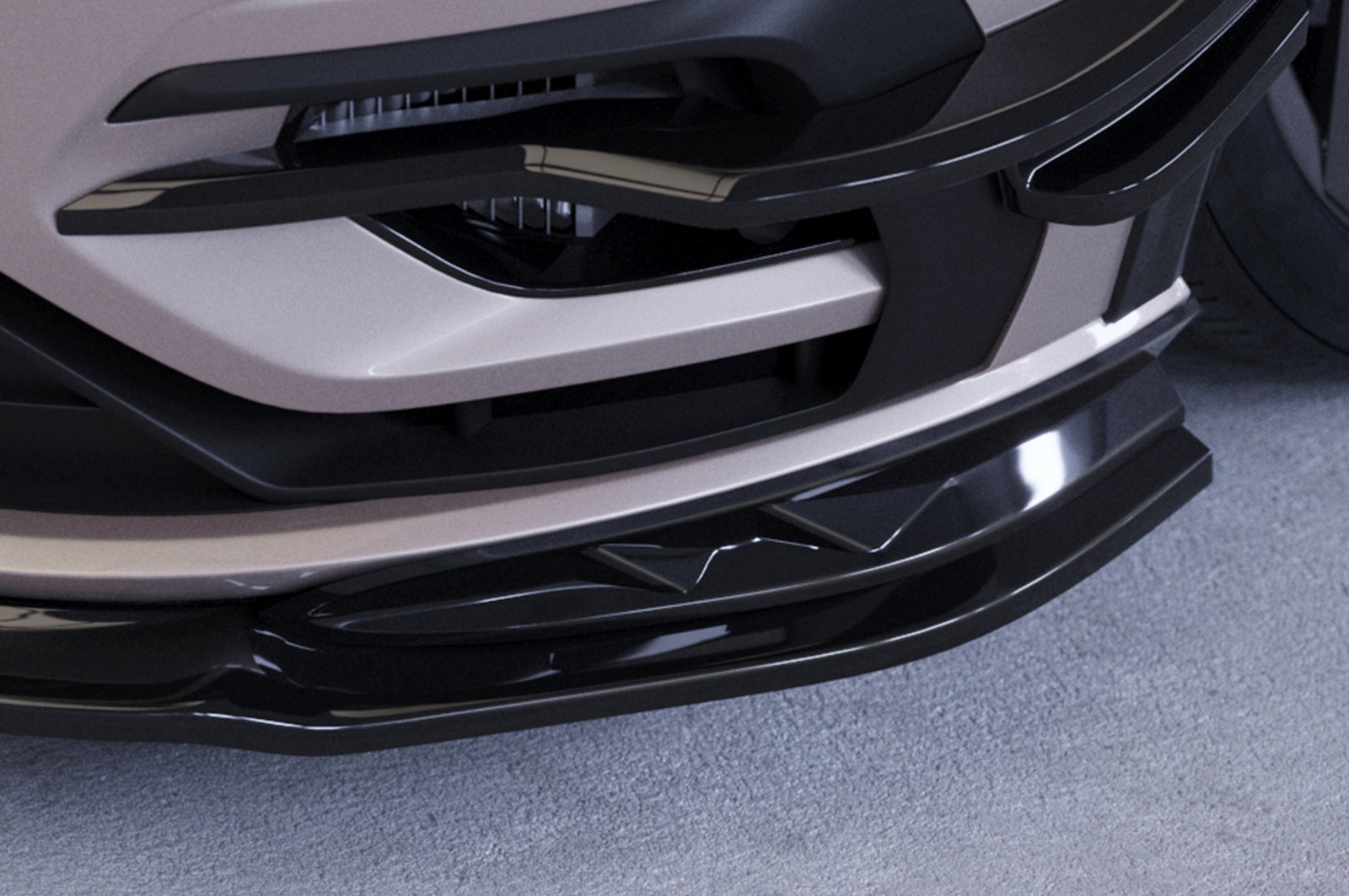 VW Golf 7 R Front Splitter CSL636-G