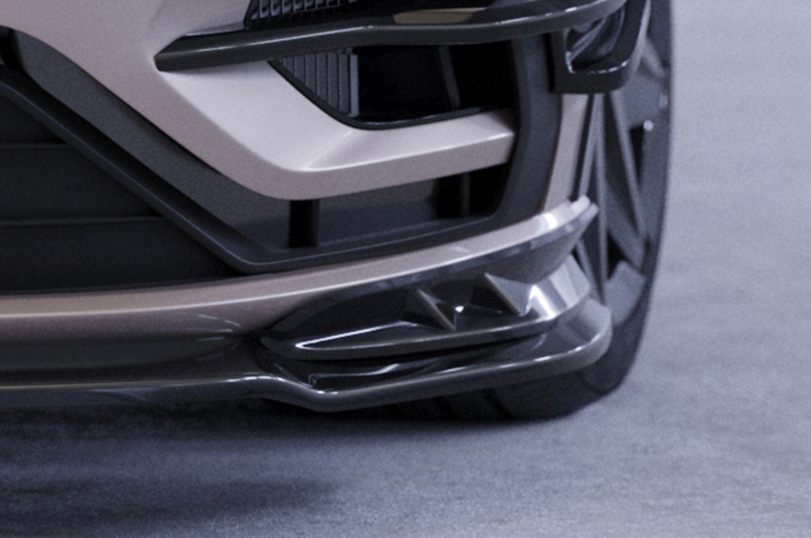 VW Golf 7 R Front Splitter CSL636-G