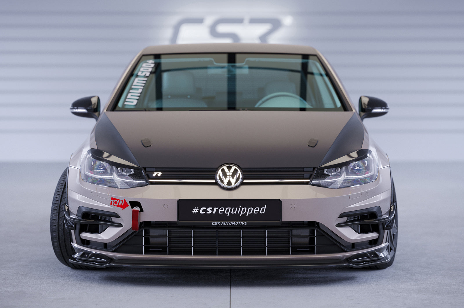 VW Golf 7 R Front Splitter CSL636-G