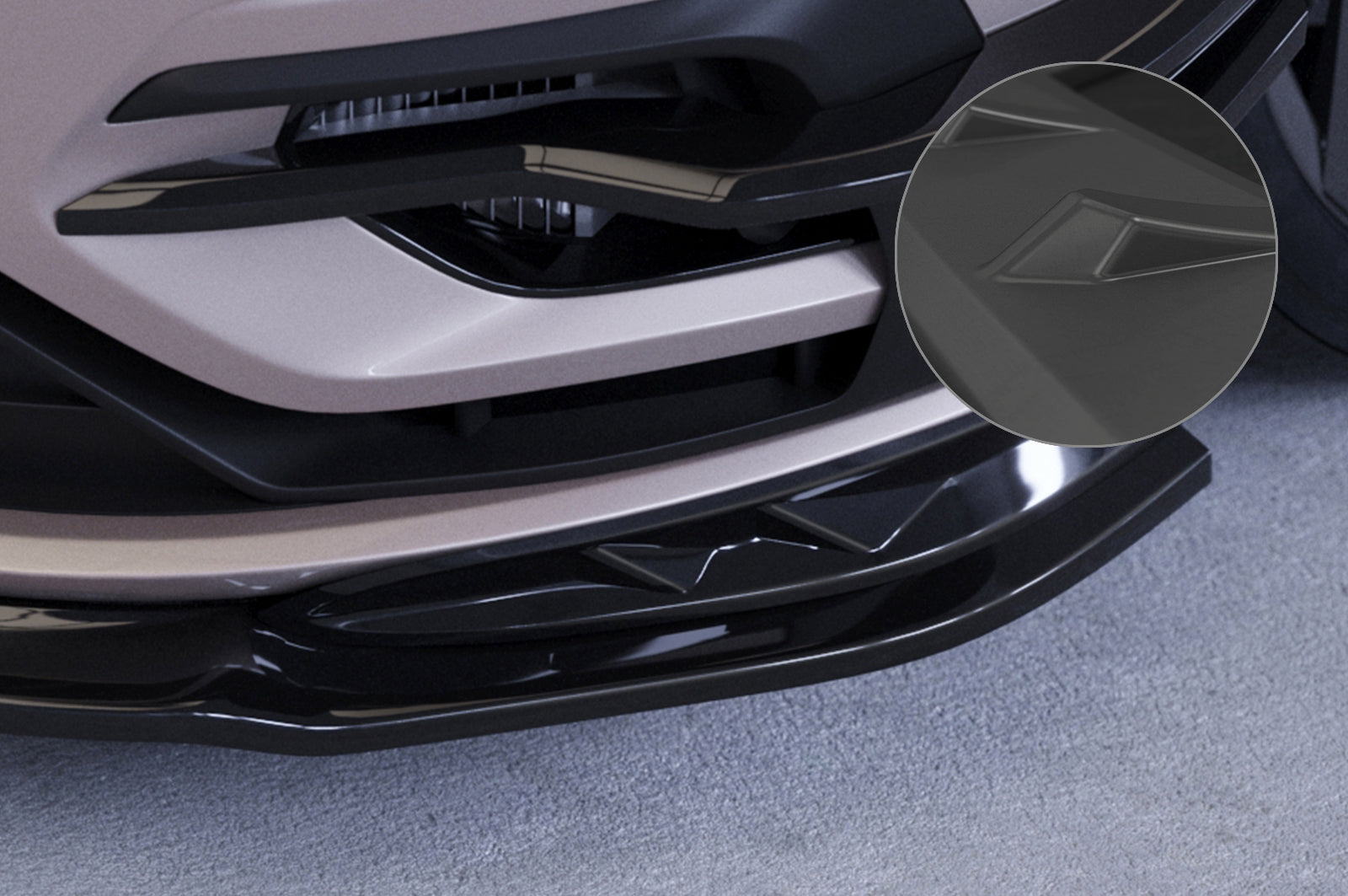 VW Golf 7 R Front Splitter CSL636-G