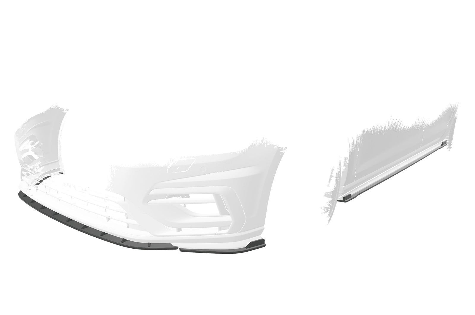 VW Golf 7 R/R-Line Front Splitter CSL681