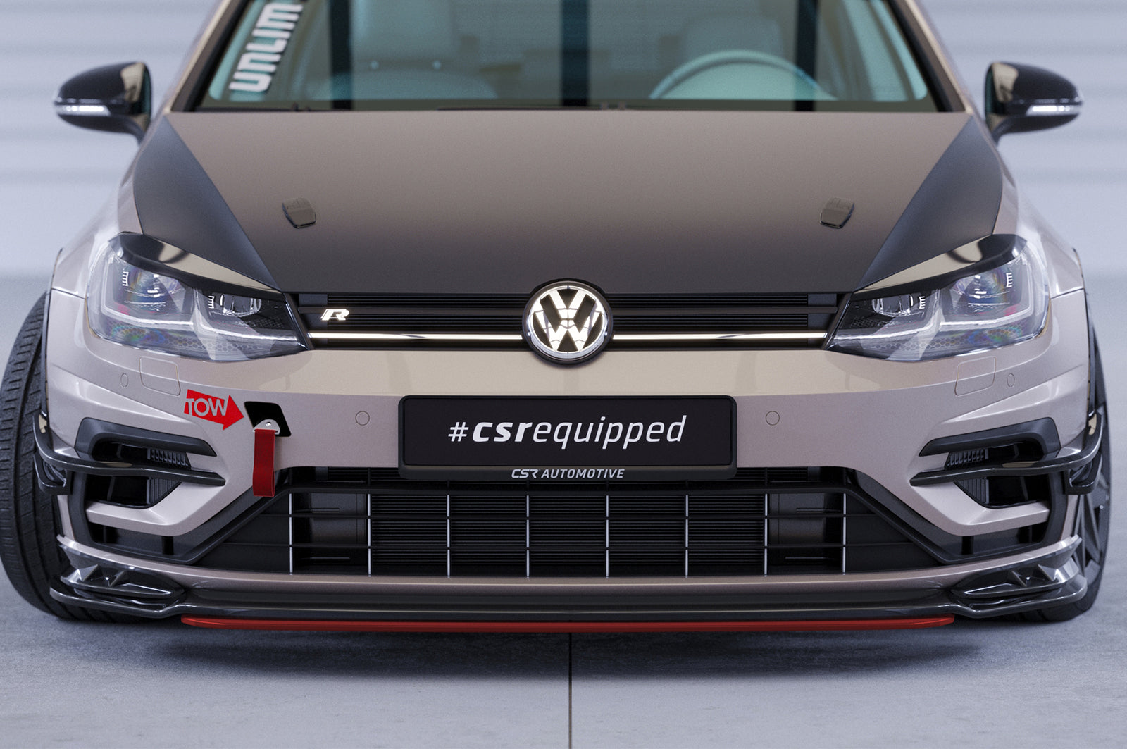 VW Golf 7 R Front Splitter CSL682