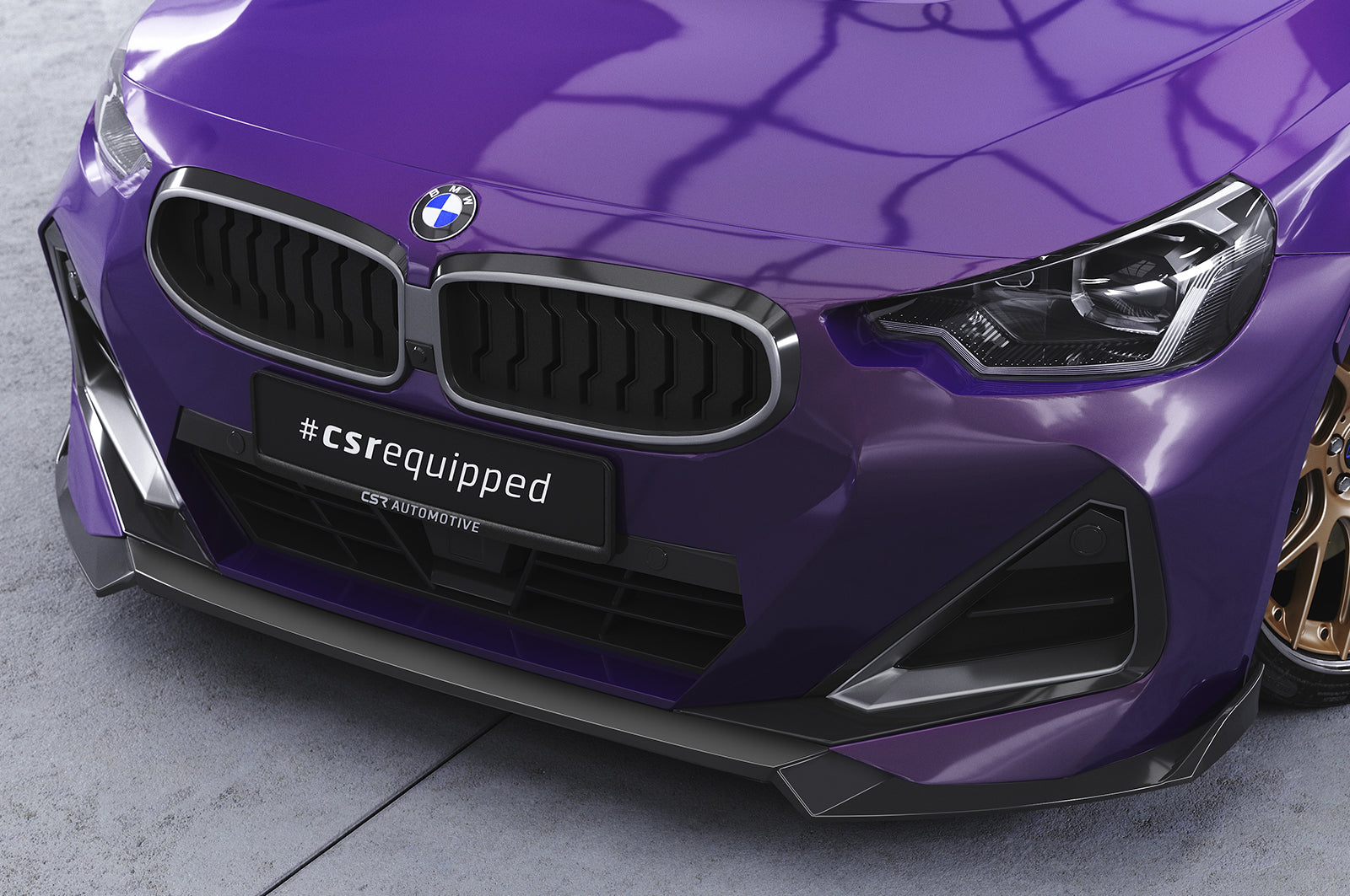 BMW 2 G42 M Sport/M240i Front Splitter CSL716-G