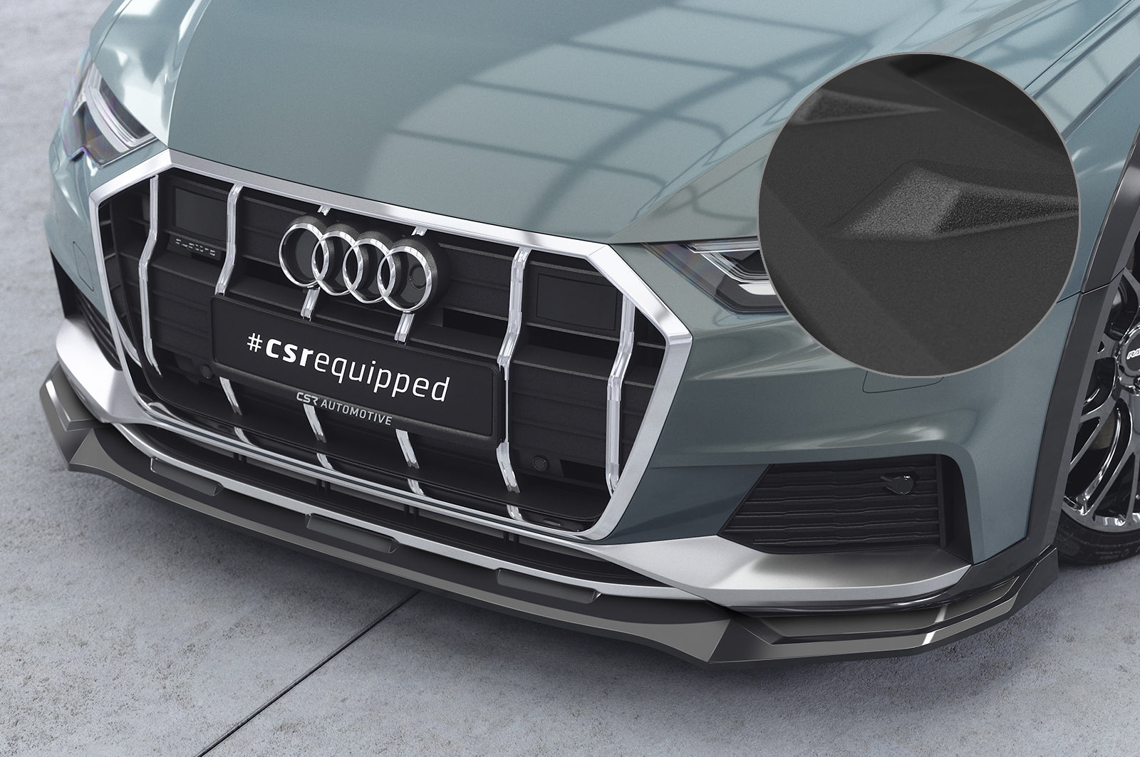Audi A6 C8 Allroad Front Splitter CSL726-G
