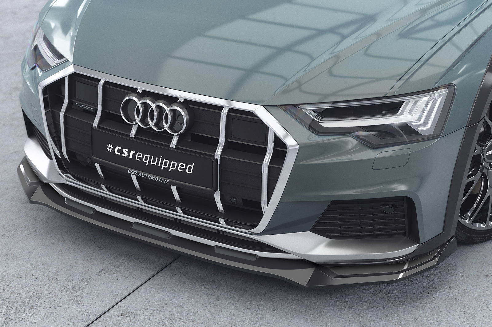 Audi A6 C8 Allroad Front Splitter CSL726-G