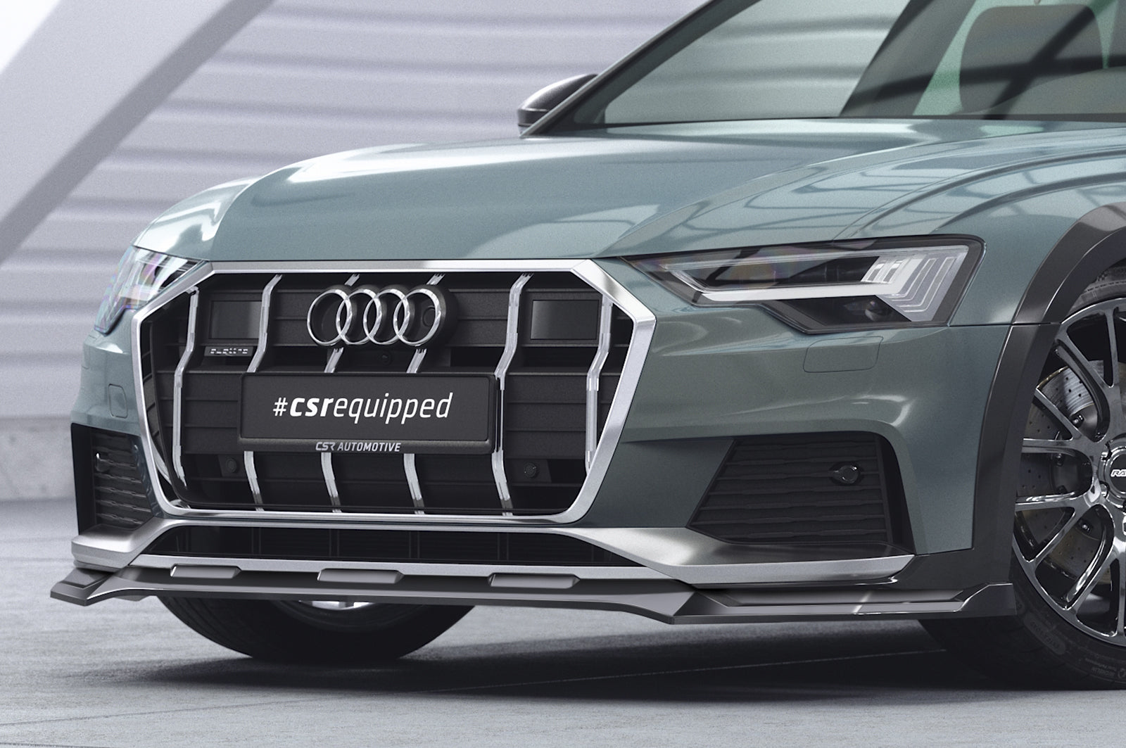 Audi A6 C8 Allroad Front Splitter CSL726-G