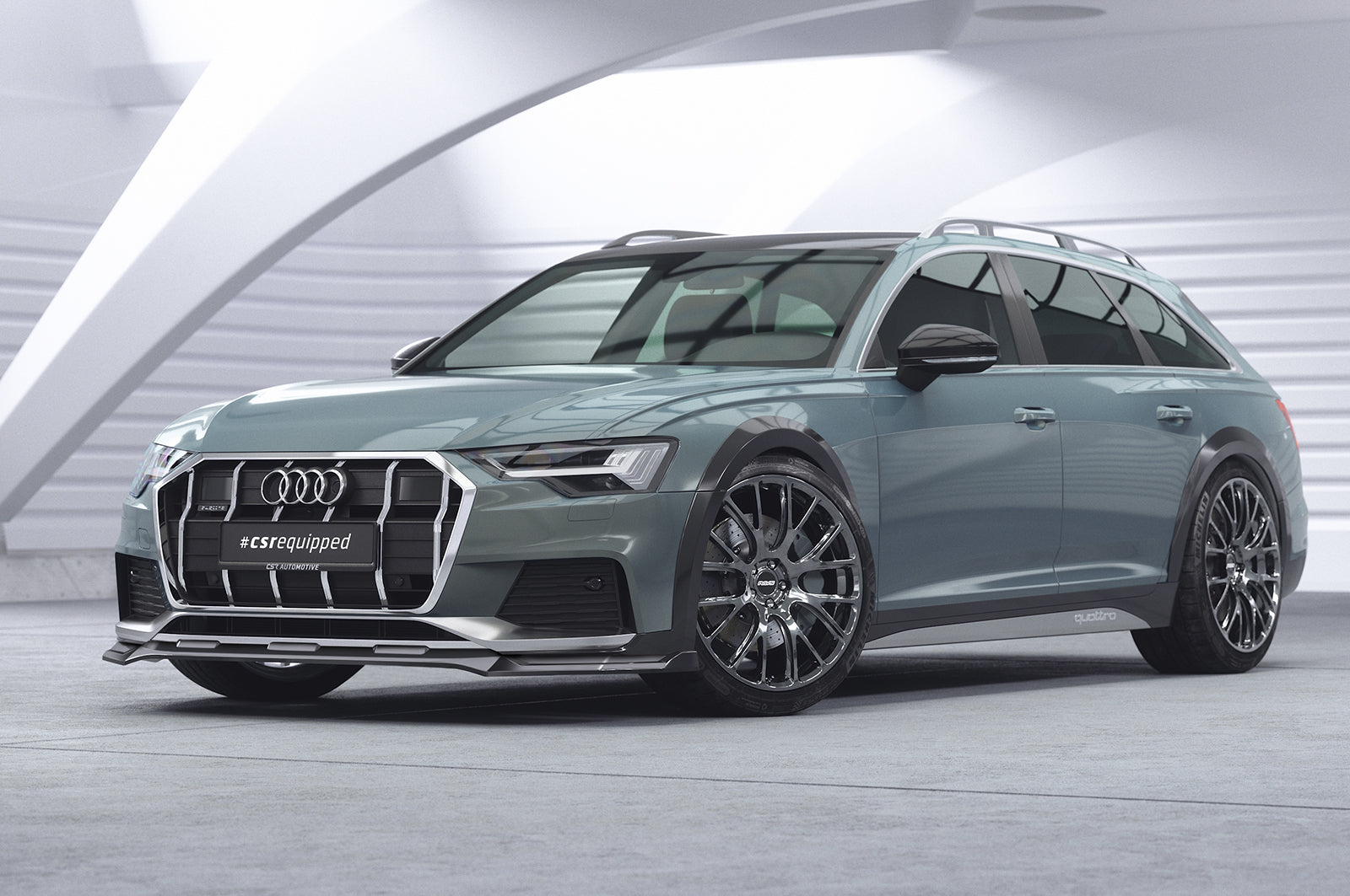 Audi A6 C8 Allroad Front Splitter CSL726-G