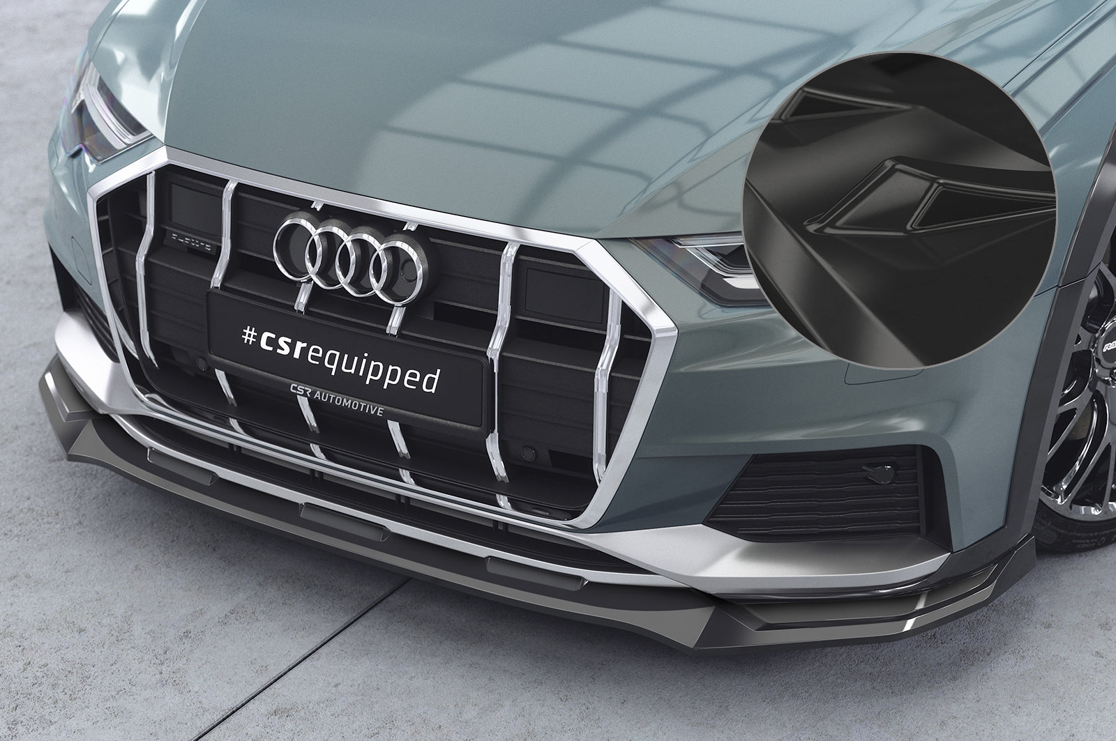 Audi A6 C8 Allroad Front Splitter CSL726-G