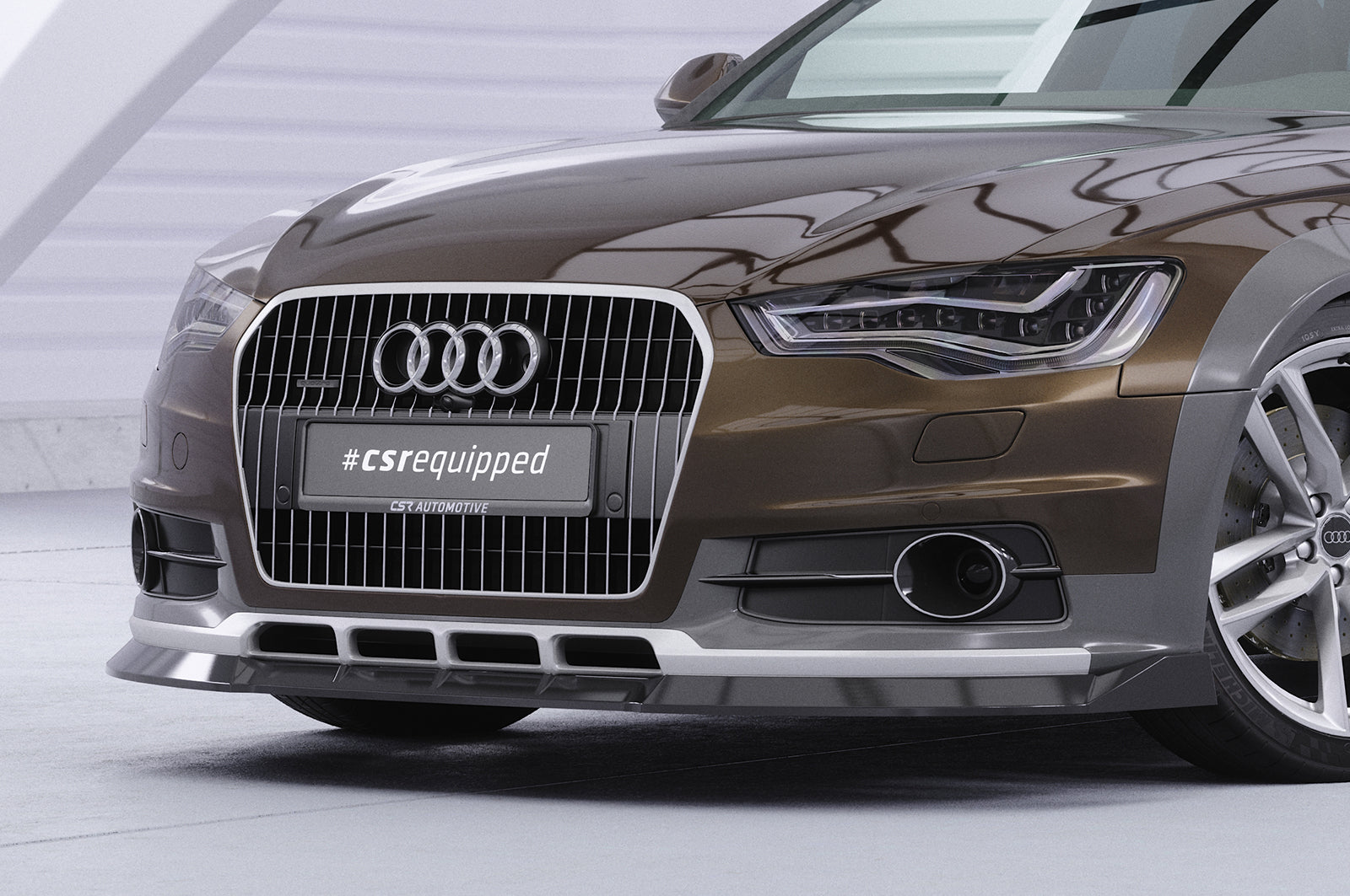 Audi A6 C7 Allroad Front Splitter CSL809-G