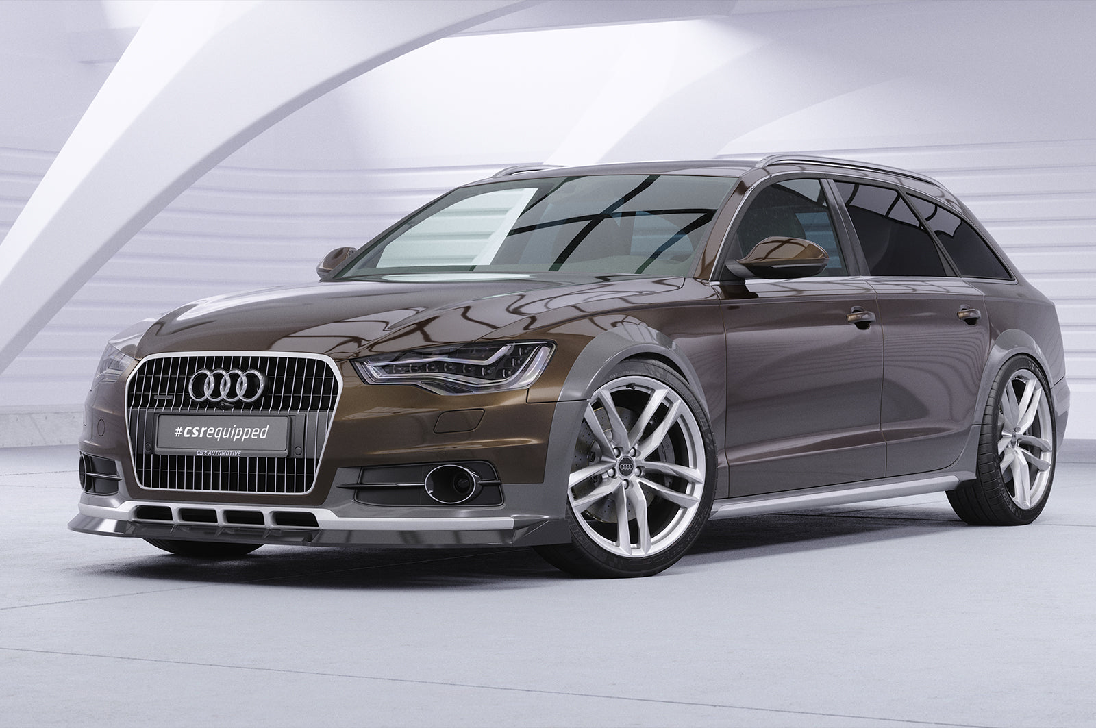 Audi A6 C7 Allroad Front Splitter CSL809-G