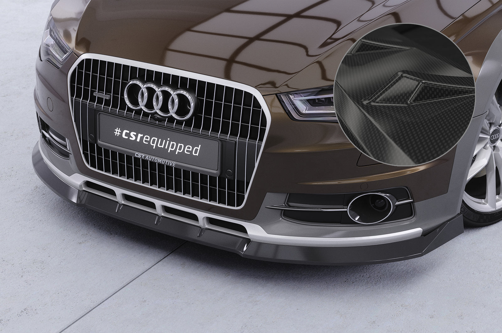 Audi A6 C7 Allroad Front Splitter CSL809-G