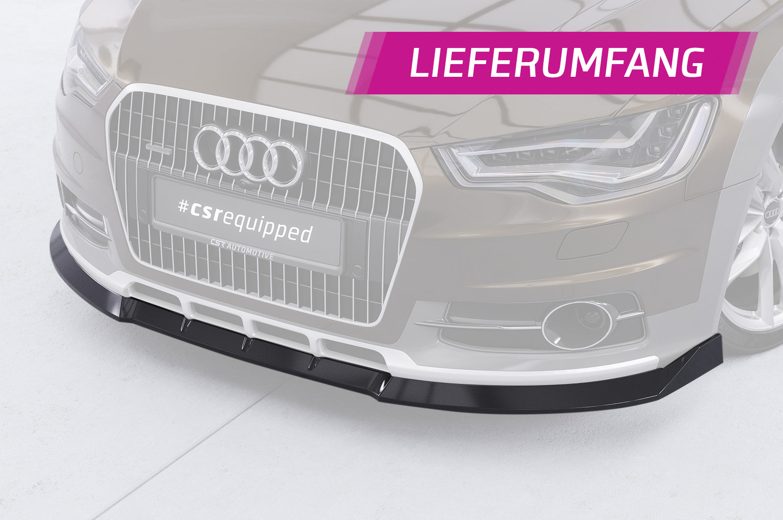 Audi A6 C7 Allroad Front Splitter CSL809-G