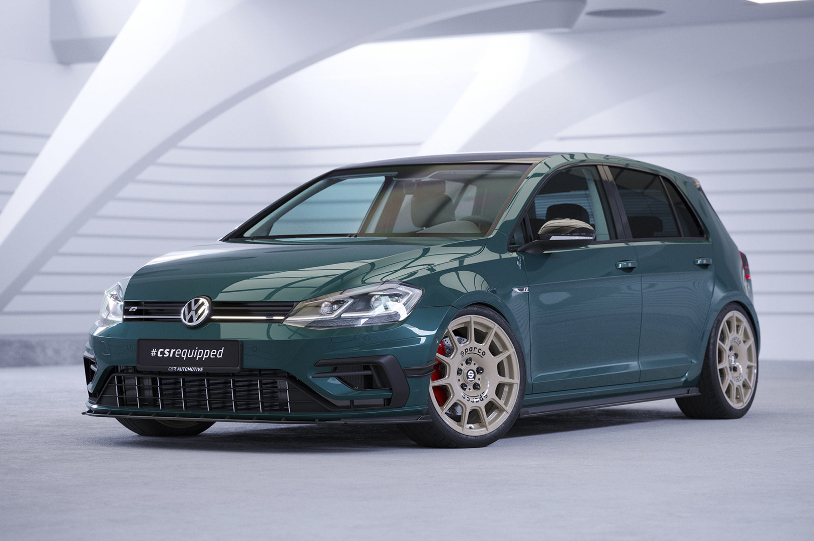 VW Golf 7 R Front Canards FP018-G