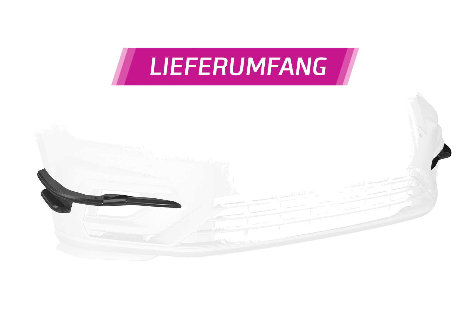 VW Golf 7 R Front Canards FP019-G
