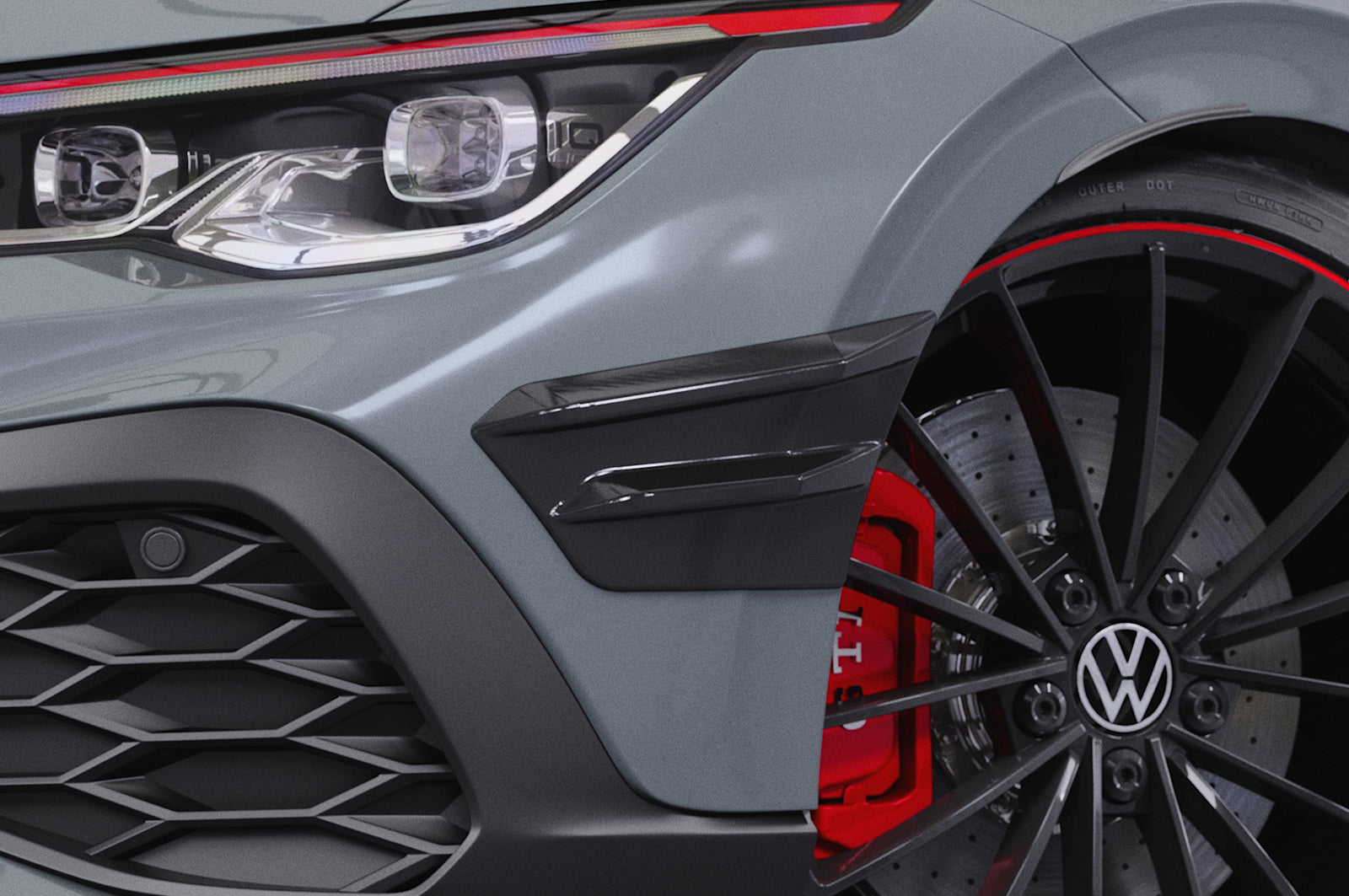 VW Golf 8 GTI Front Canards FP024-G