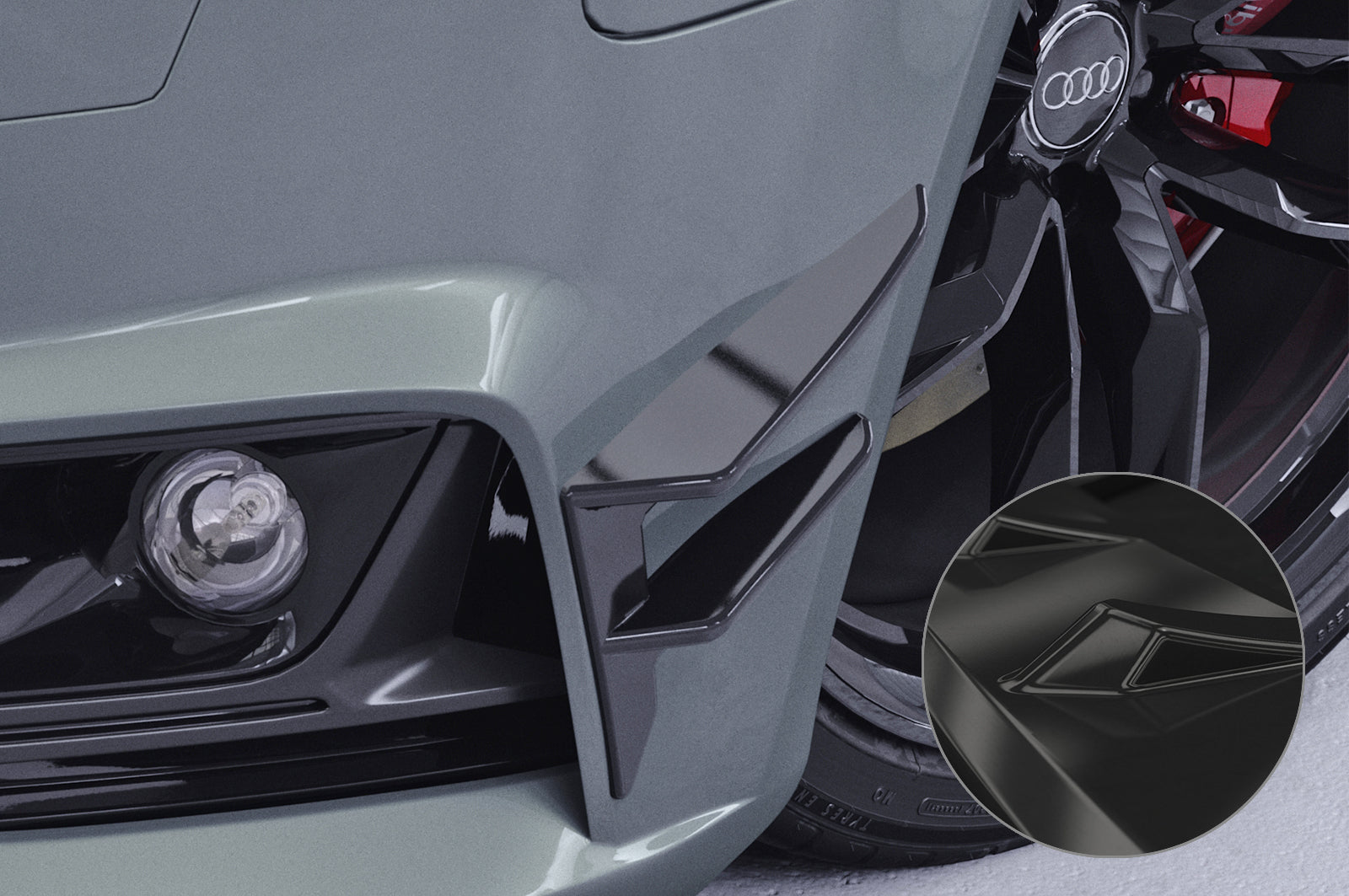 Audi A4 B9 8W S-Line Front Canards FP033-G