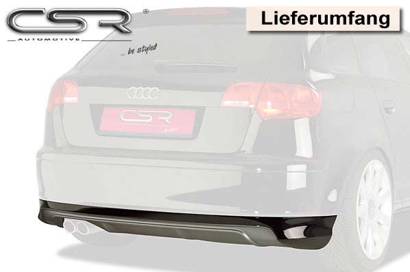 Audi A3 8PA Sportback Rear Diffuser HA014