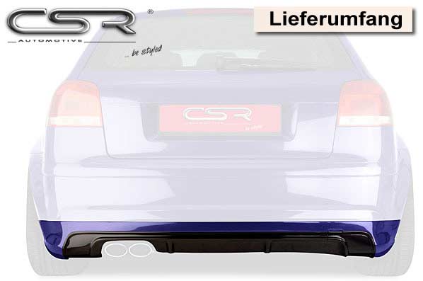 Audi A3 8P Rear Diffuser HA015