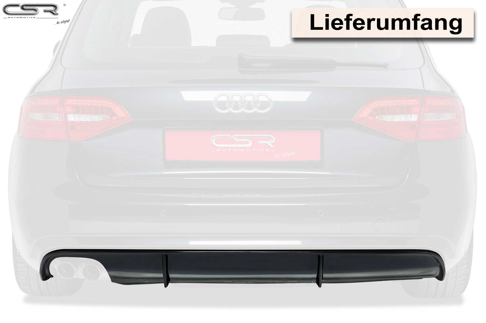 Audi A4 B8 Rear Diffuser HA075