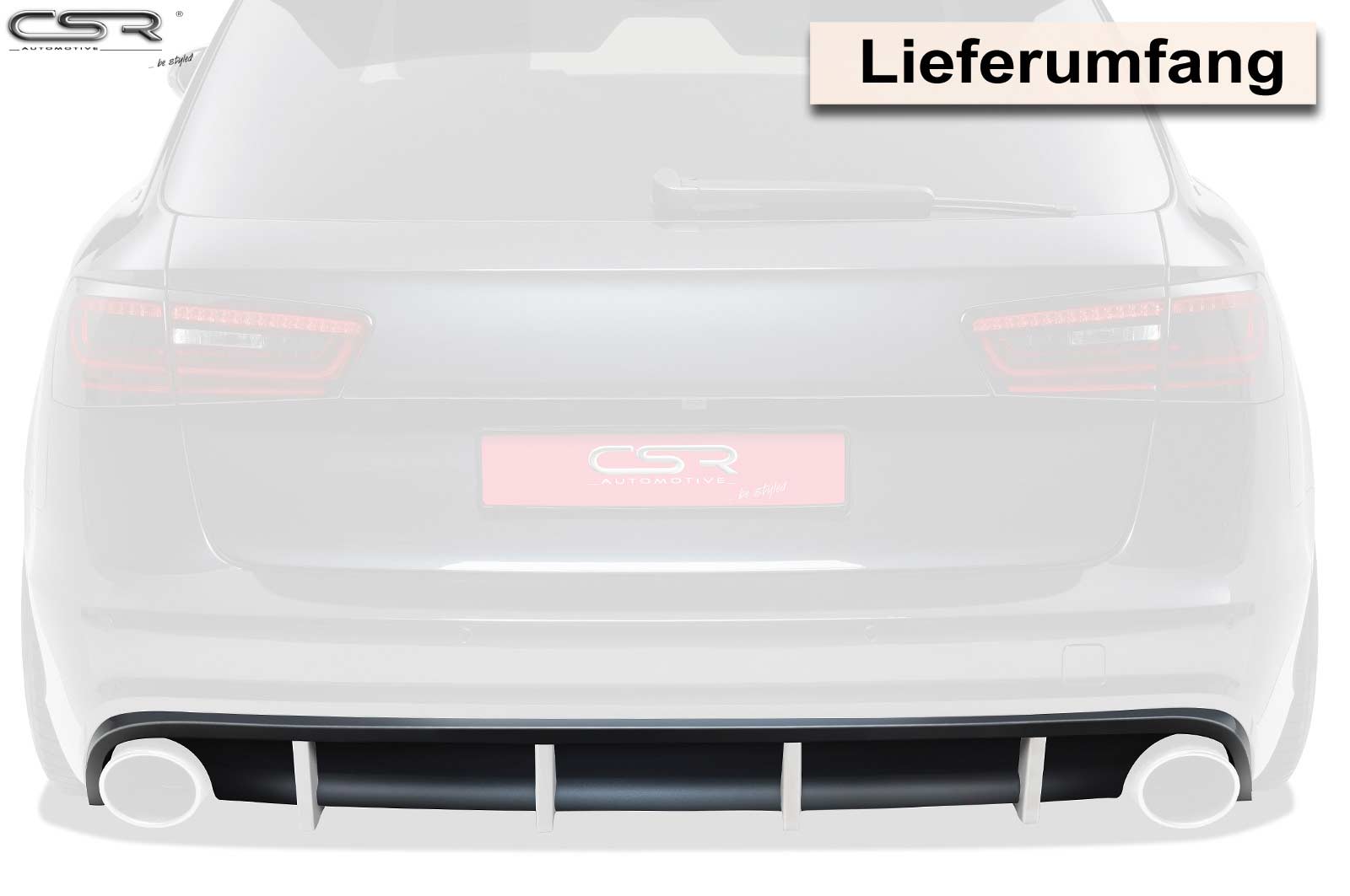 Audi A6 C7 S-Line Rear Diffuser HA176