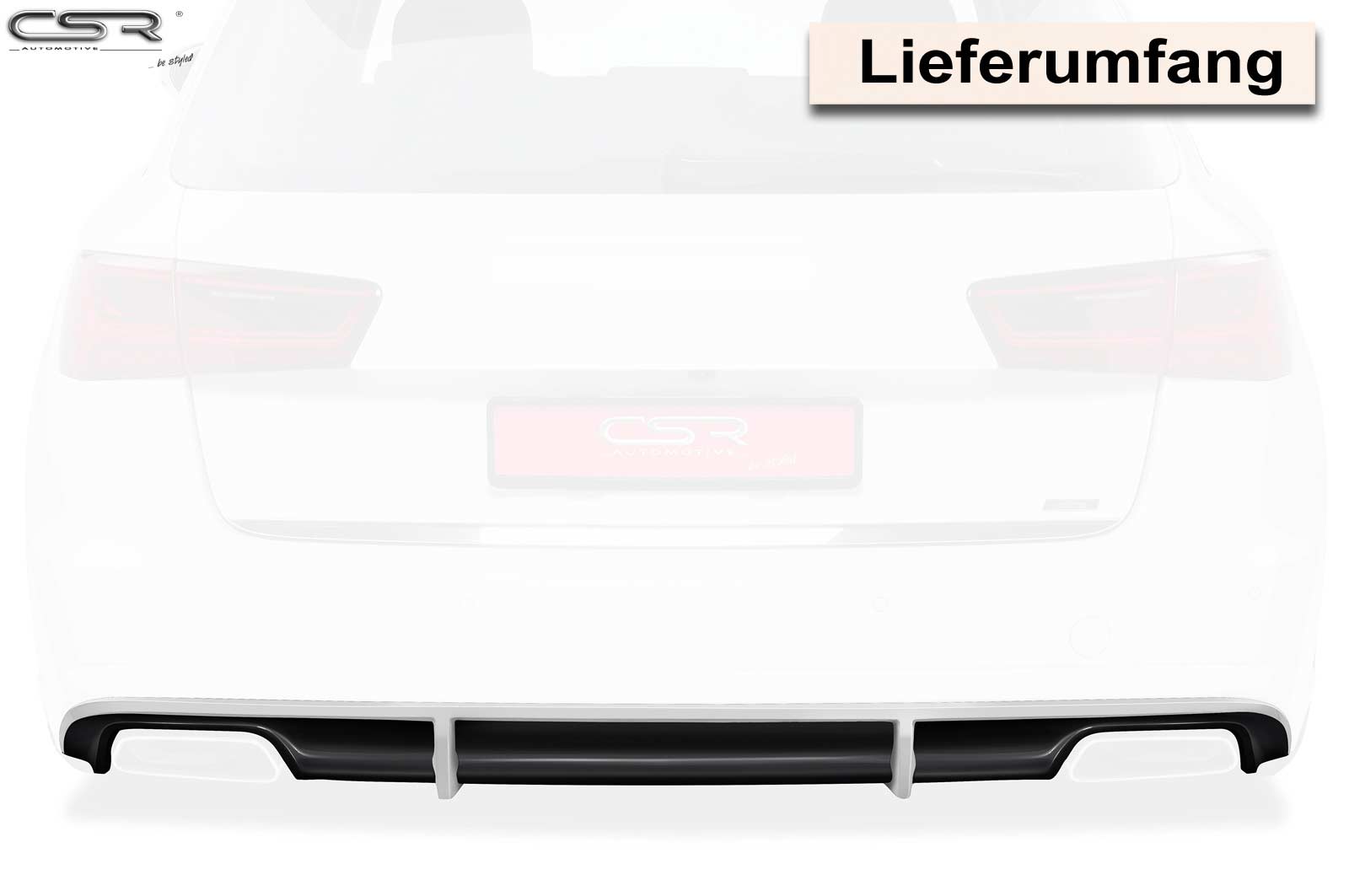 Audi A6 C7 Rear Diffuser HA190
