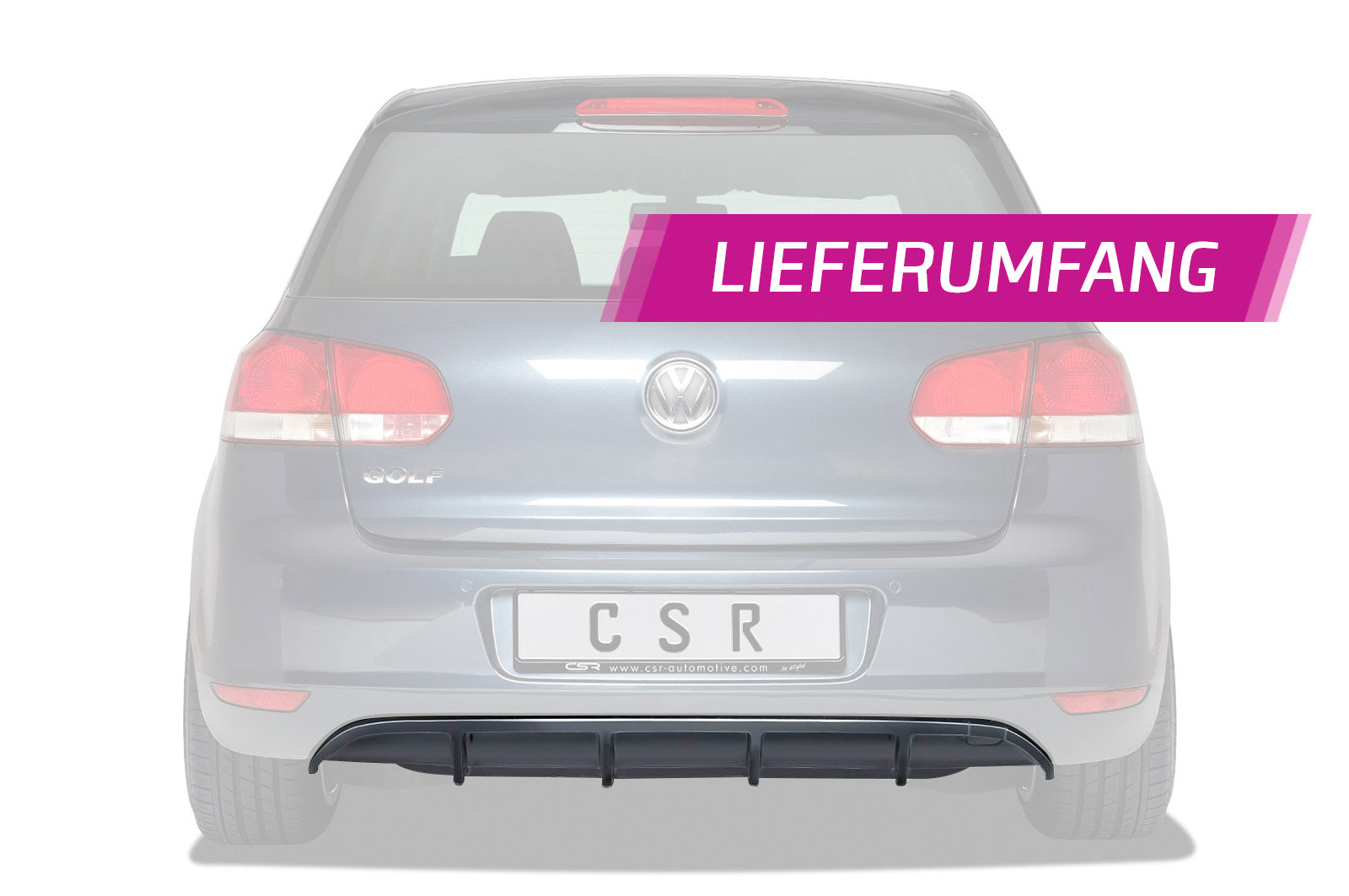 VW Golf 6 Rear Diffuser HA220