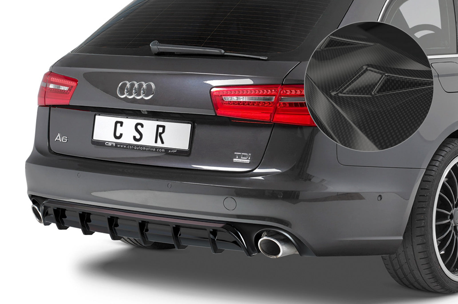 Audi A6 C7 Rear Diffuser HA227-G