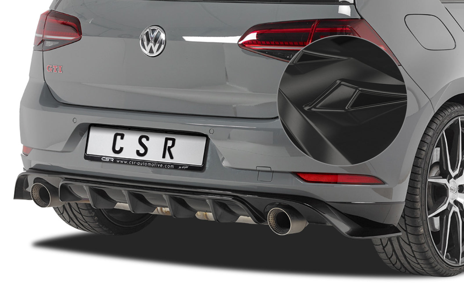 VW Golf 7 TCR Rear Diffuser HA232-G