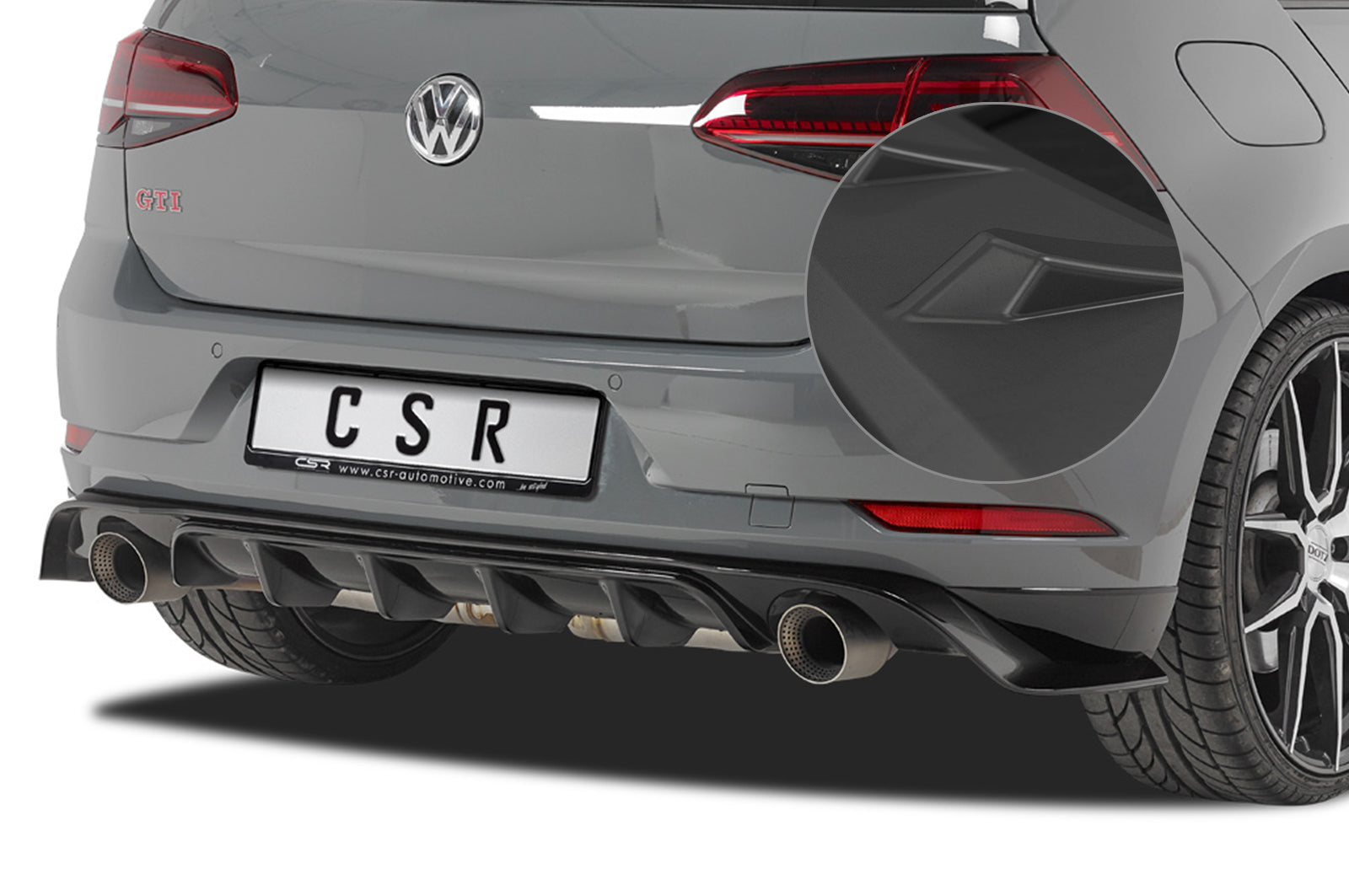 VW Golf 7 TCR Rear Diffuser HA232-G