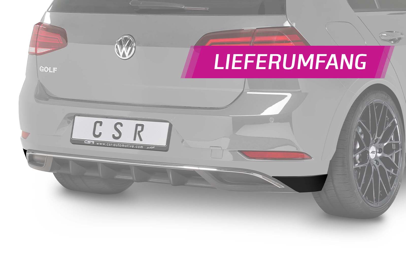 VW Golf 7 Rear Diffuser HA234-G