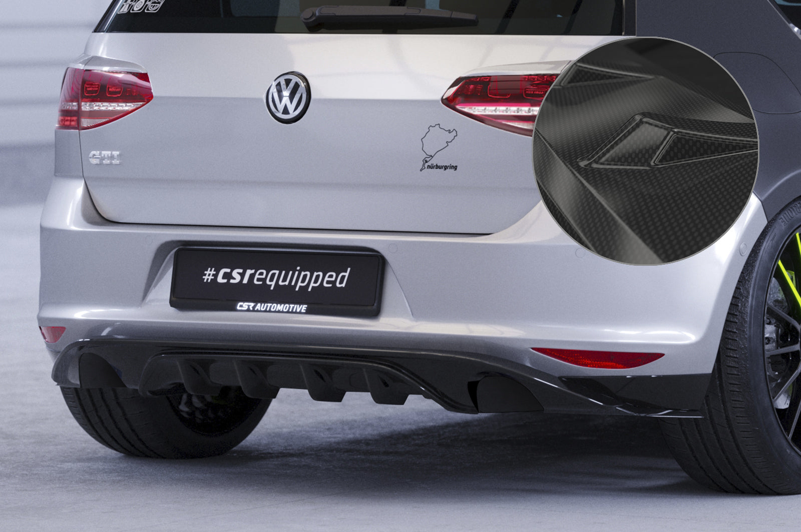 VW Golf 7 Rear Diffuser HA237-G