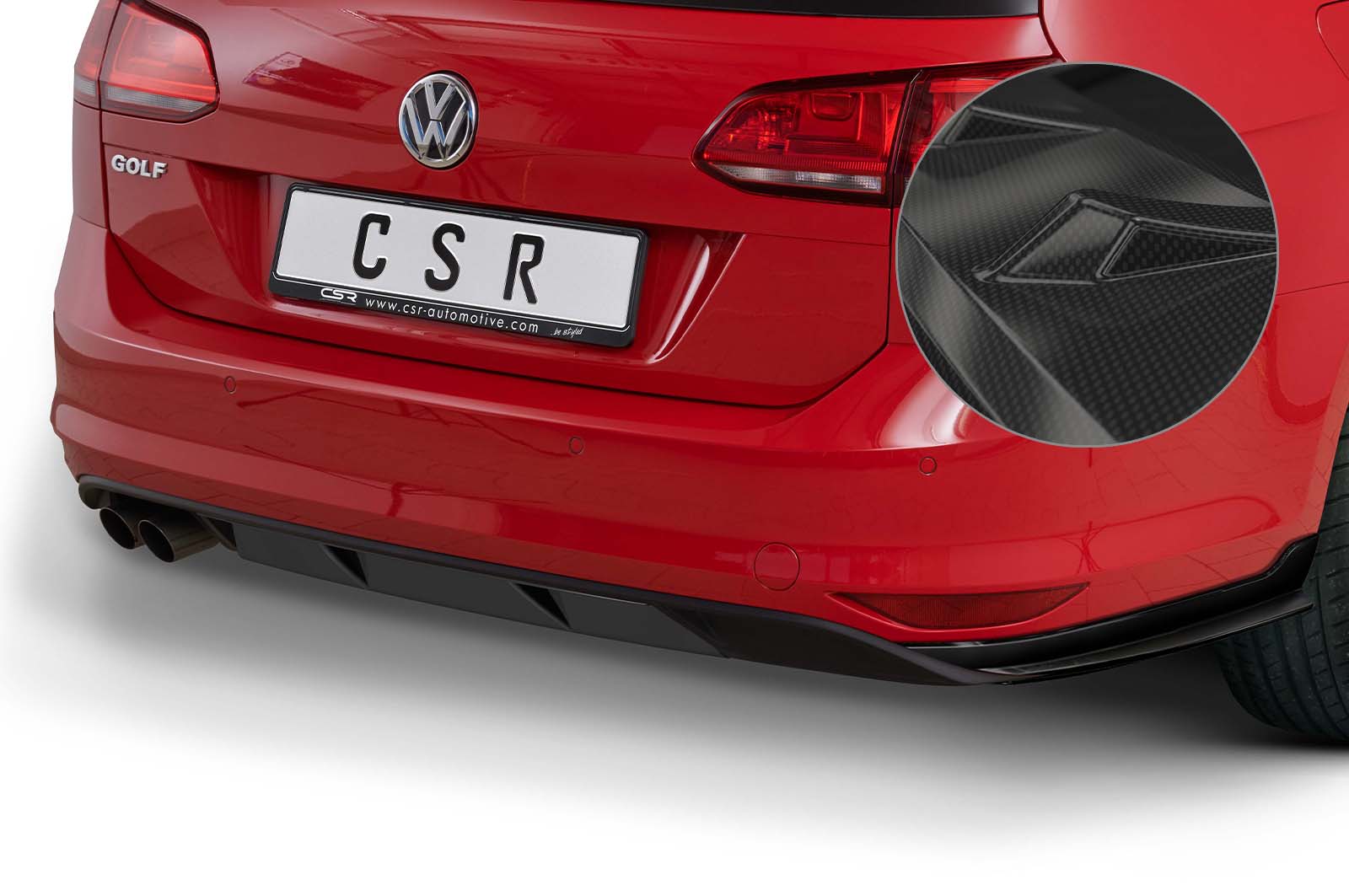 VW Golf 7 Facelift Rear Diffuser HA239-G