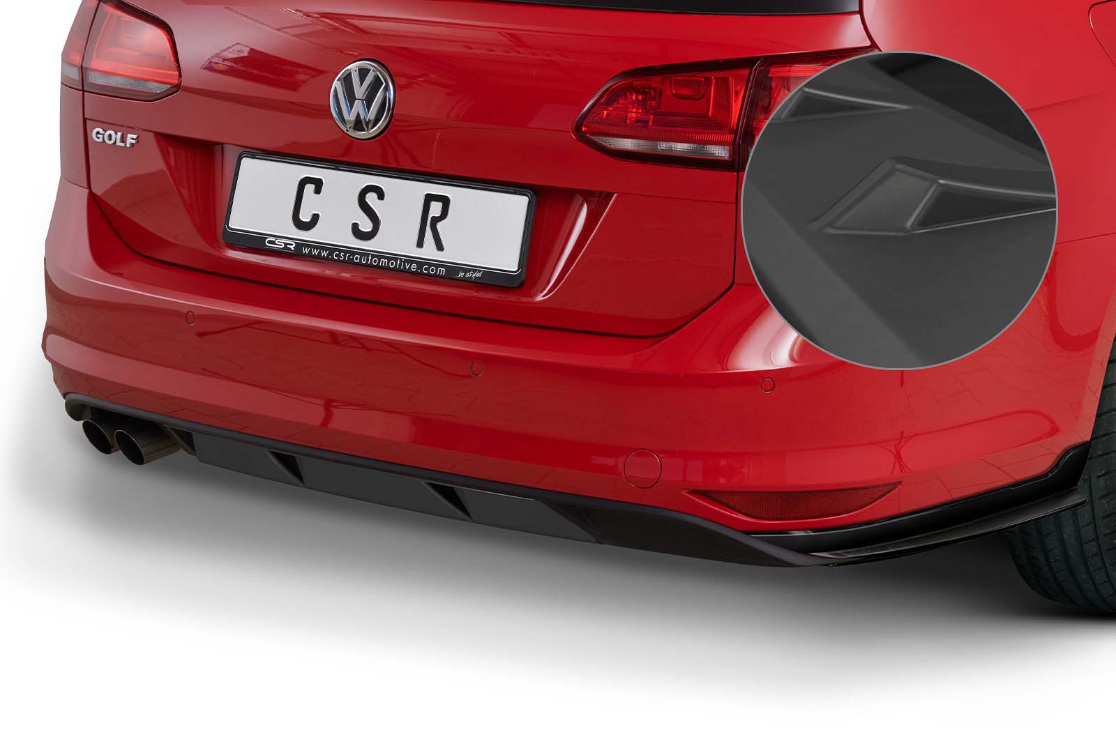 VW Golf 7 Facelift Rear Diffuser HA239-G