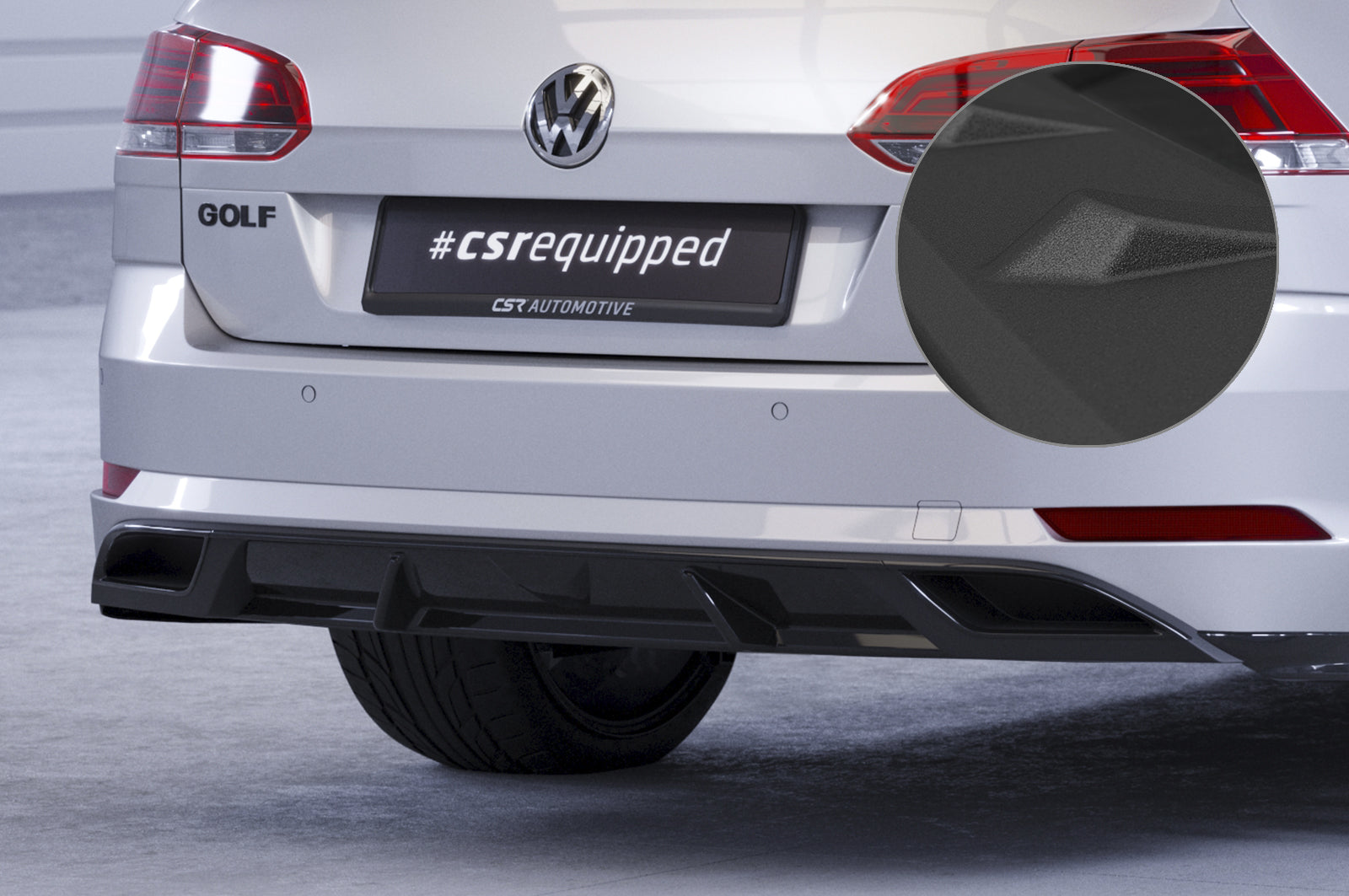 VW Golf 7 Facelift Rear Diffuser HA241-G