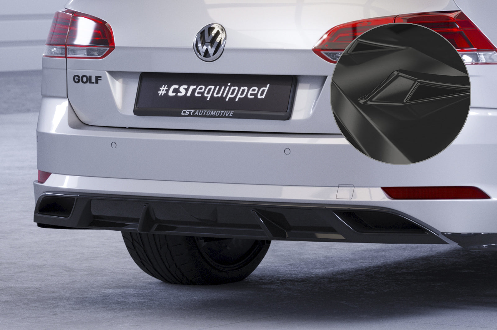 VW Golf 7 Facelift Rear Diffuser HA241-G