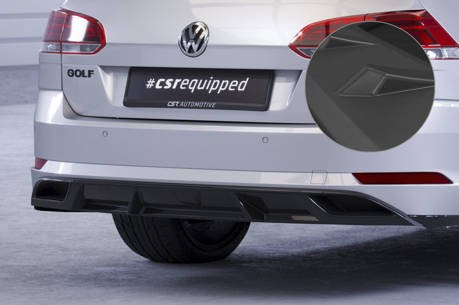 VW Golf 7 Facelift Rear Diffuser HA241-G