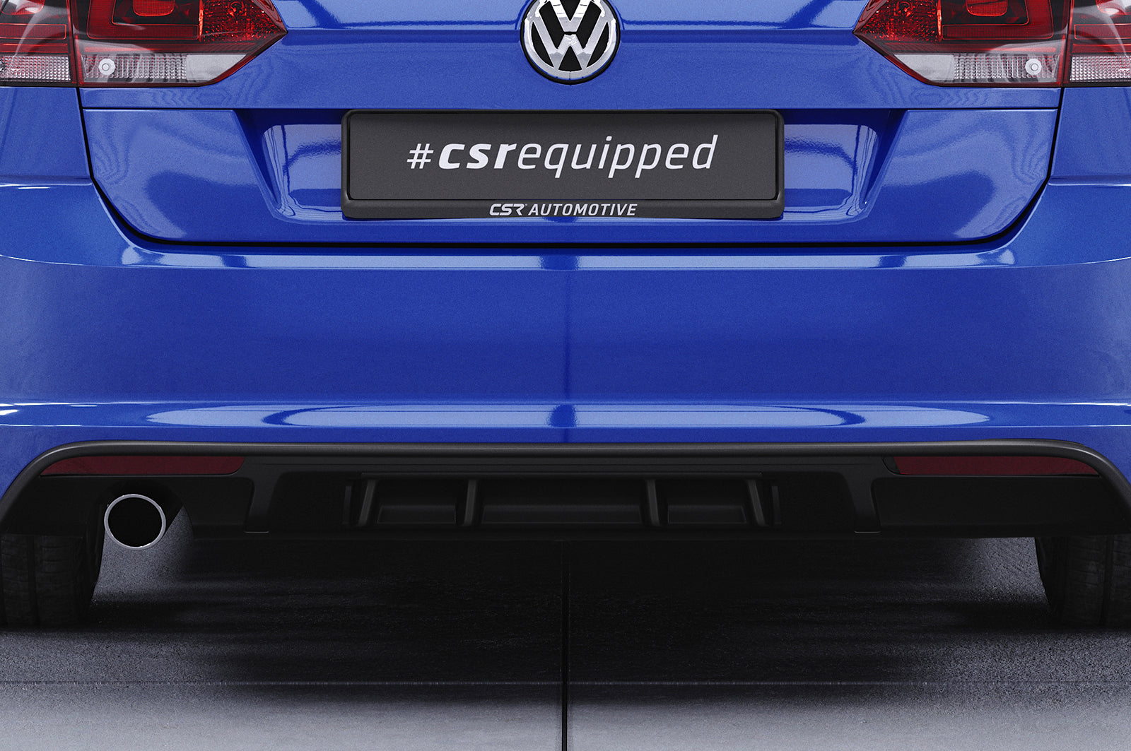 VW Golf 7 R-Line Rear Diffuser HA242-G