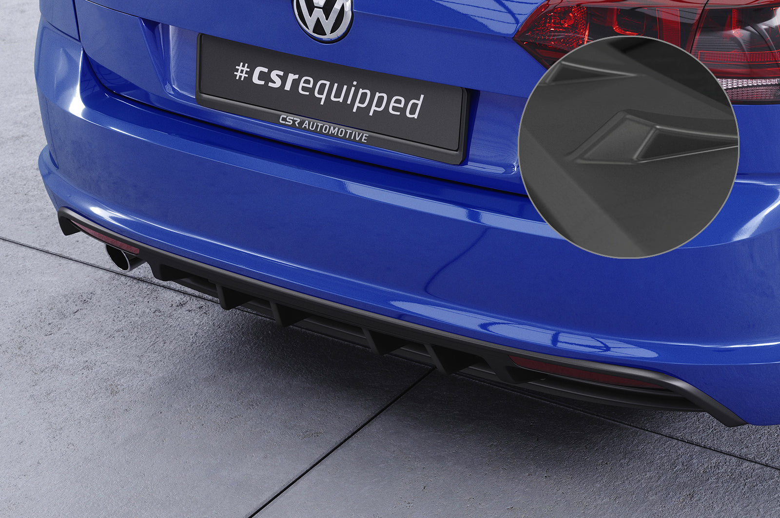 VW Golf 7 R-Line Rear Diffuser HA242-G