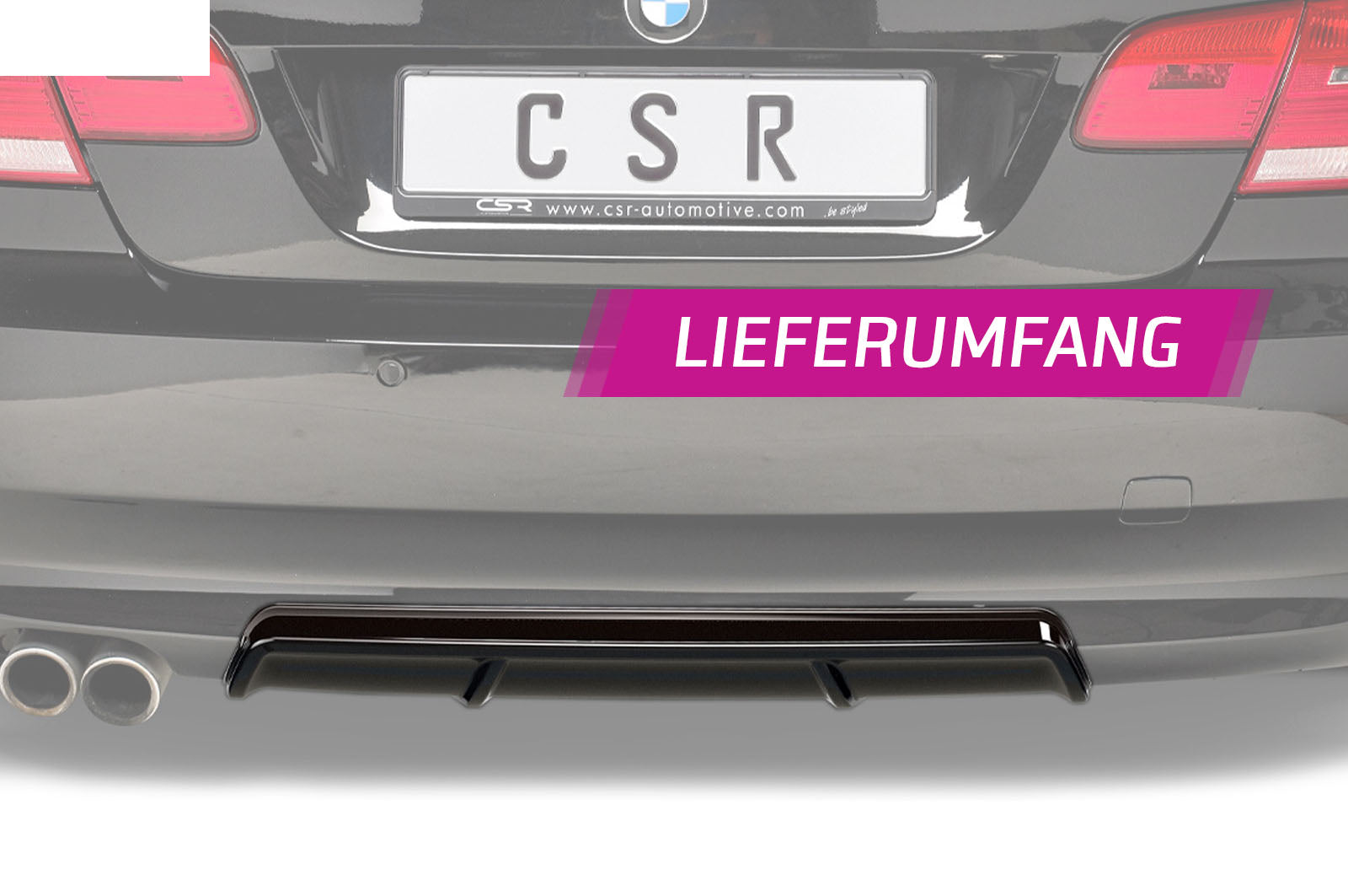 BMW 3 E92/E93 Rear Diffuser HA250-G