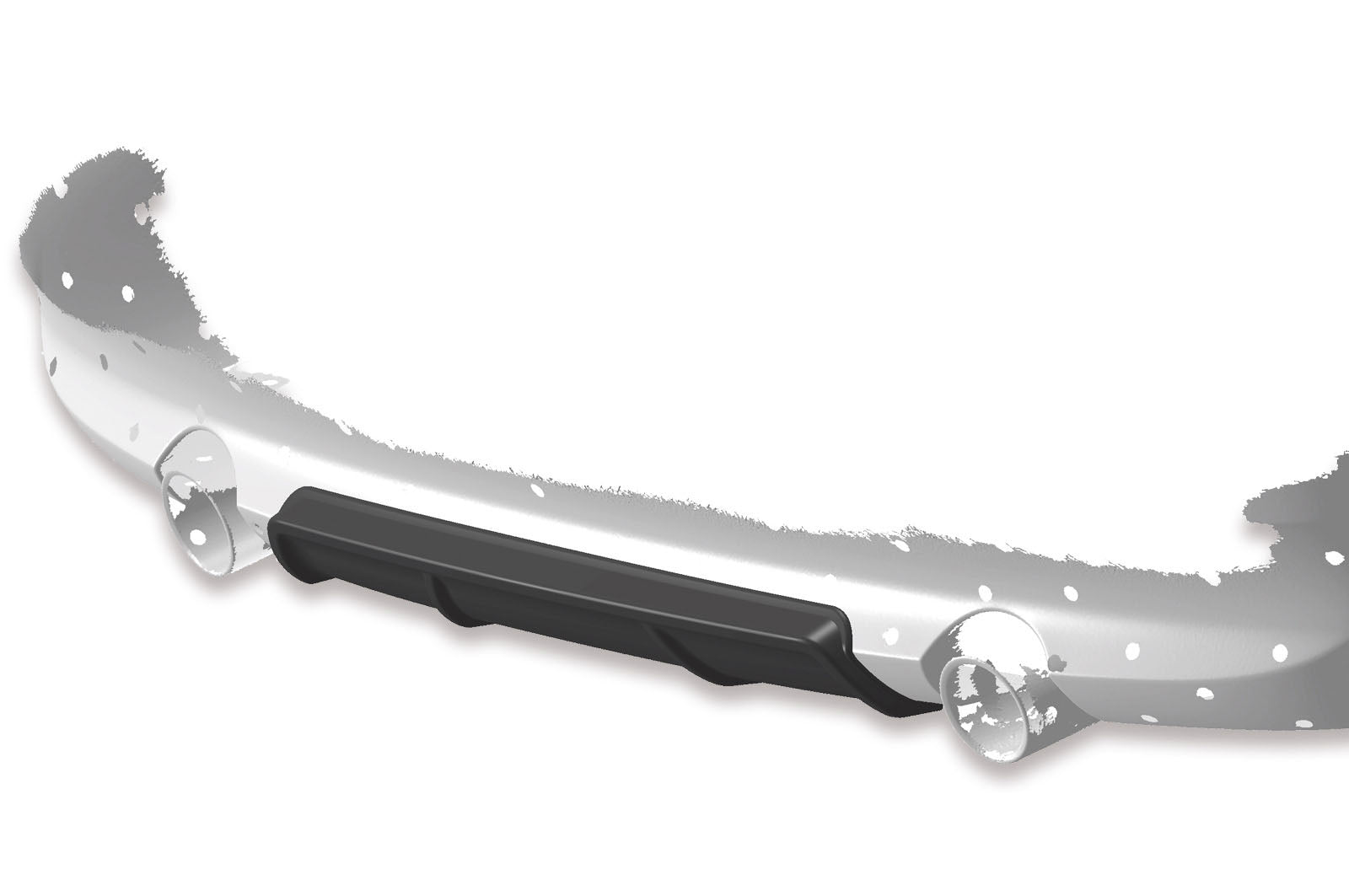 BMW 3 E92/E93 Rear Diffuser HA250-G