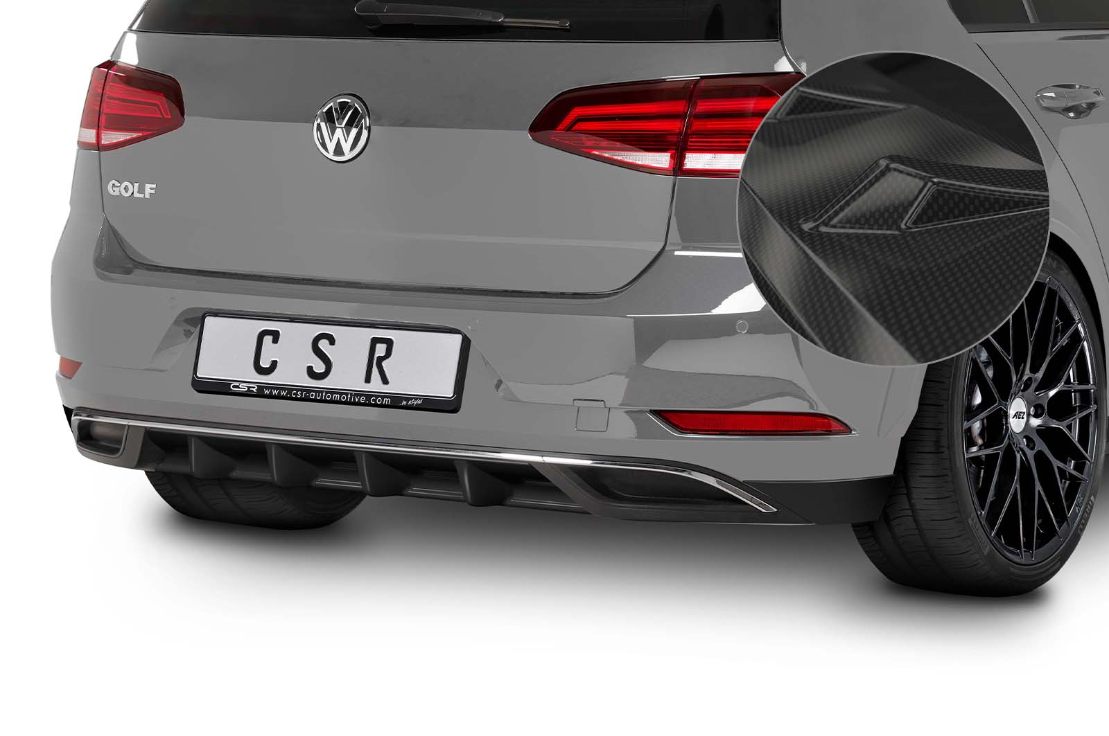 VW Golf 7 Facelift Rear Diffuser HA251-G