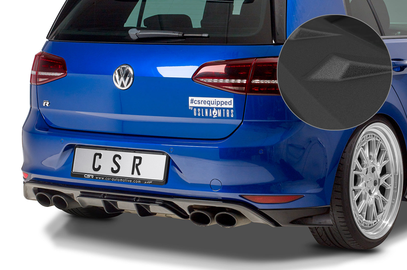 VW Golf 7 R/R-Line Rear Diffuser HA253-G