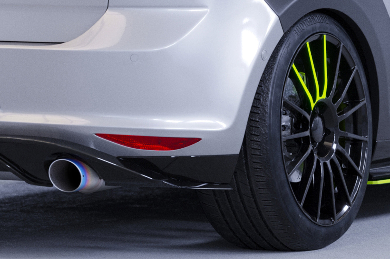 VW Golf 7 GTI/GTD/GTE/e-Golf Rear Diffuser HA263-G