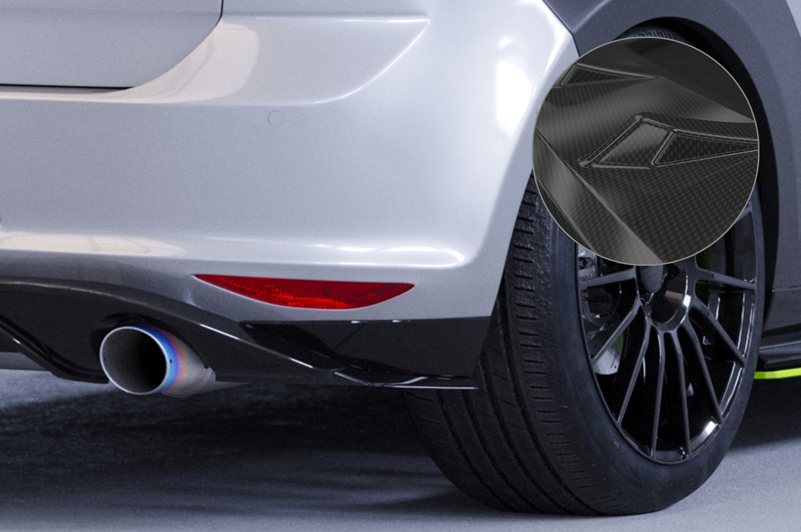 VW Golf 7 GTI/GTD/GTE/e-Golf Rear Diffuser HA263-G