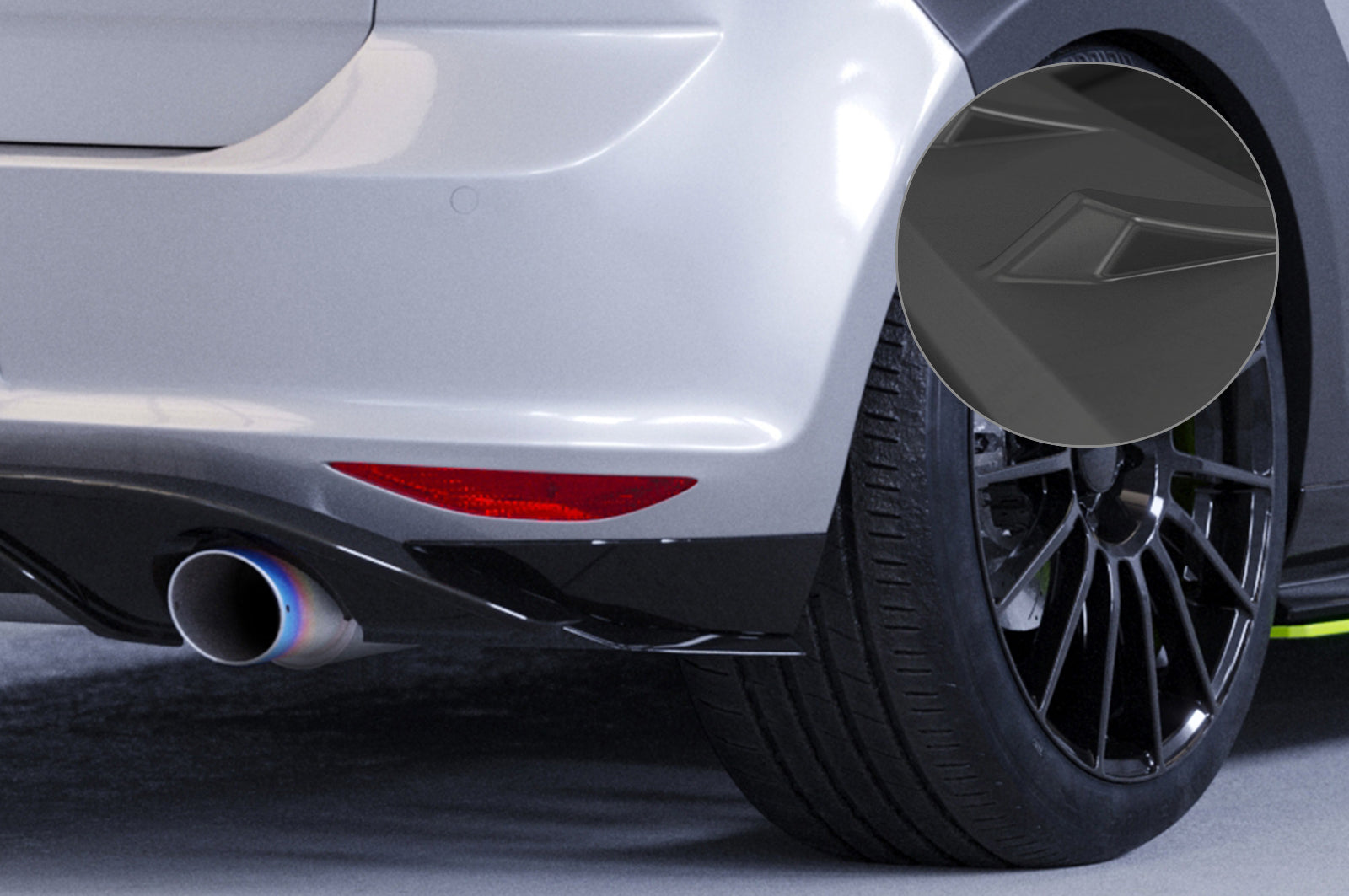 VW Golf 7 GTI/GTD/GTE/e-Golf Rear Diffuser HA263-G